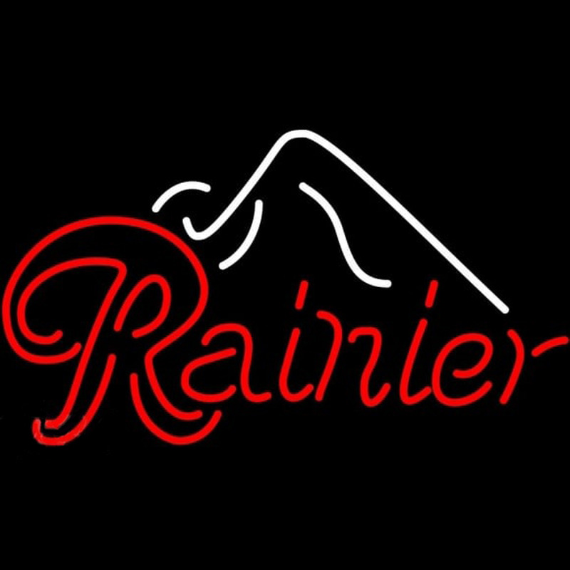 Rainier Ice Mountain Beer Sign Neon Skilt