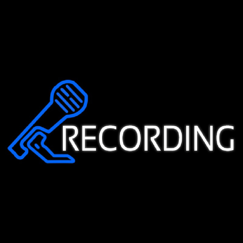 Recording 2 Neon Skilt