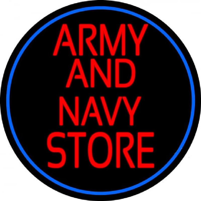 Red Army And Navy Store Neon Skilt