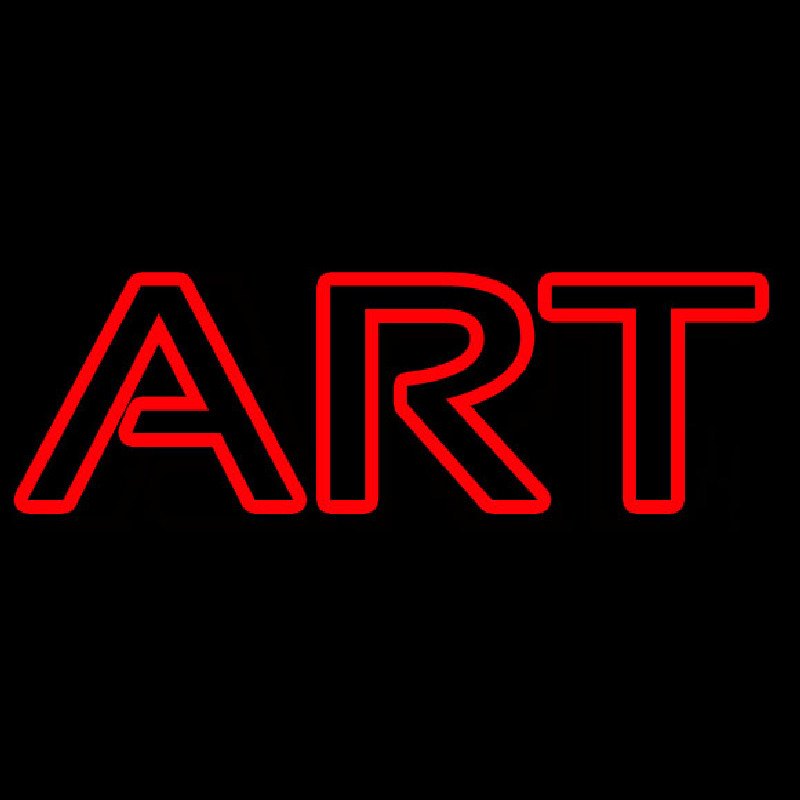 Red Art 6 Neon Skilt