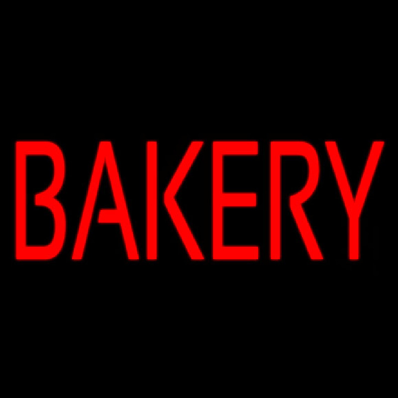 Red Bakery Neon Skilt