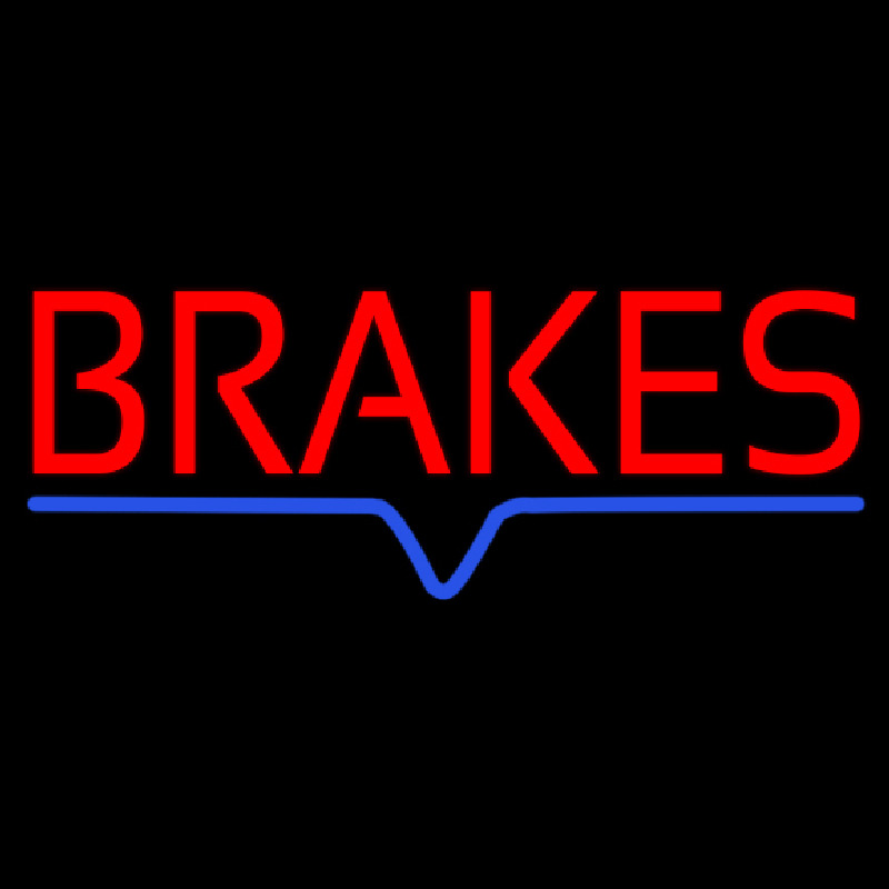 Red Brakes Neon Skilt