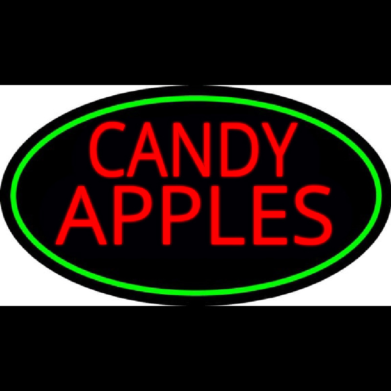 Red Candy Apples Neon Skilt