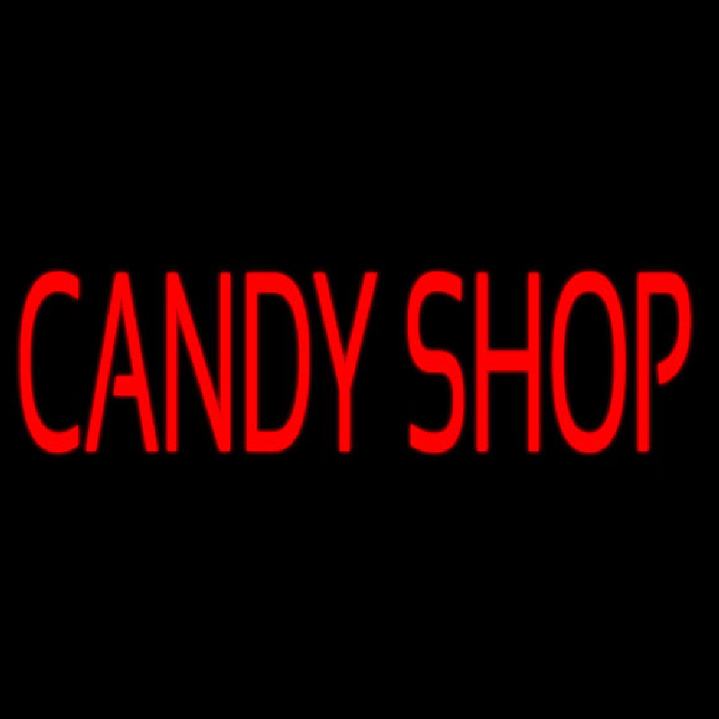 Red Candy Shop Neon Skilt
