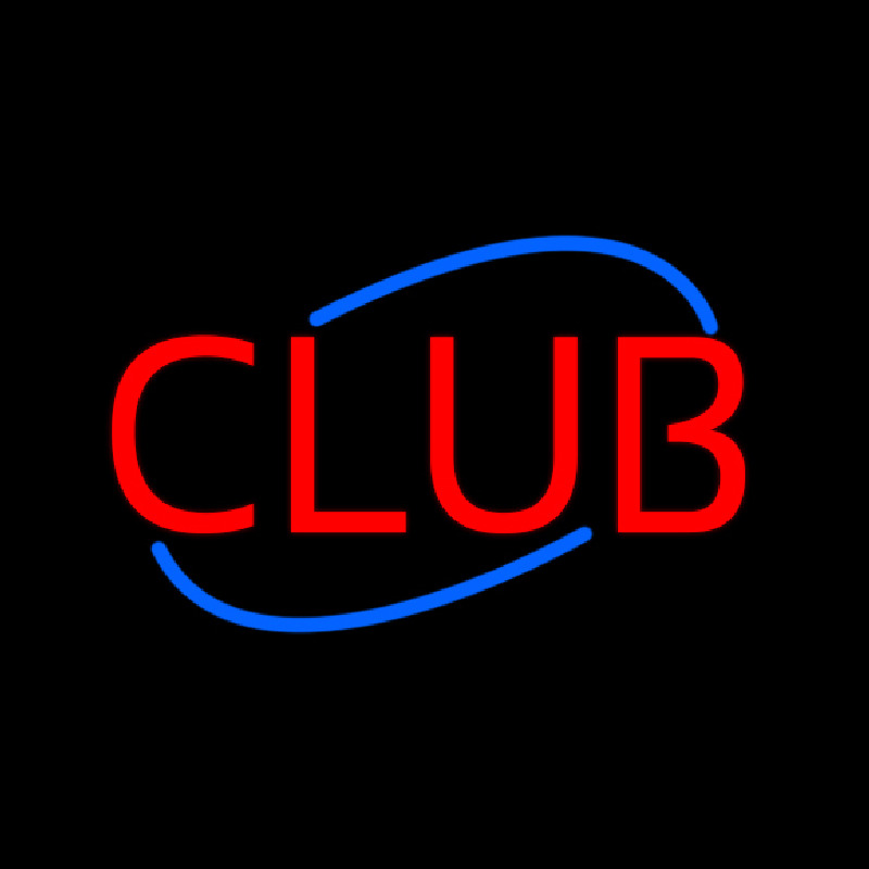 Red Club Neon Skilt