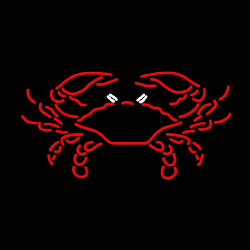 Red Crab Neon Skilt