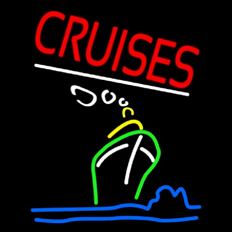 Red Cruises Neon Skilt