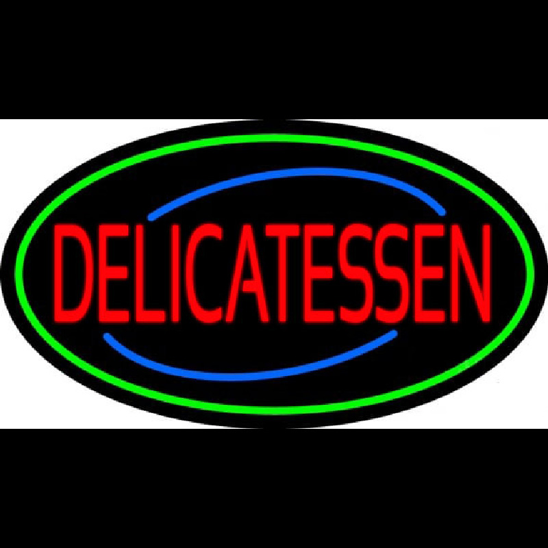 Red Delicatessen Neon Skilt