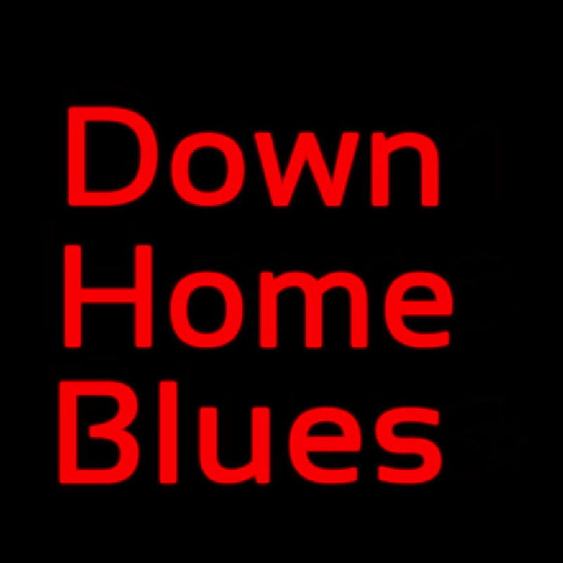 Red Down Home Blues Neon Skilt