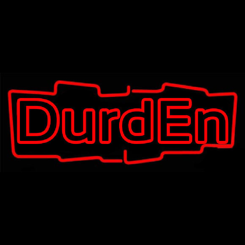 Red Durden Neon Skilt