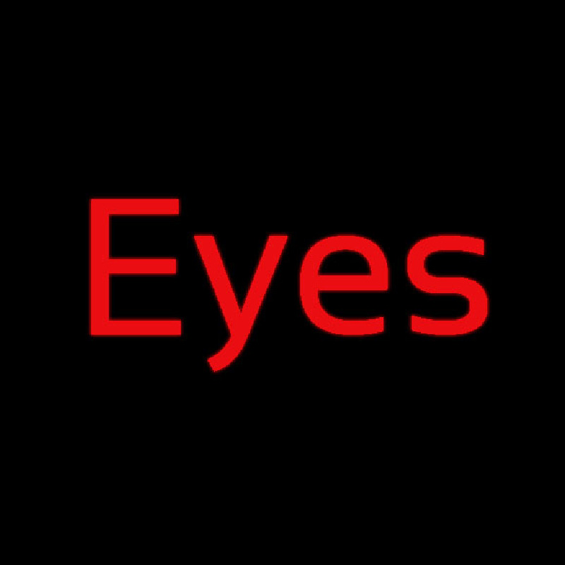 Red Eyes Neon Skilt