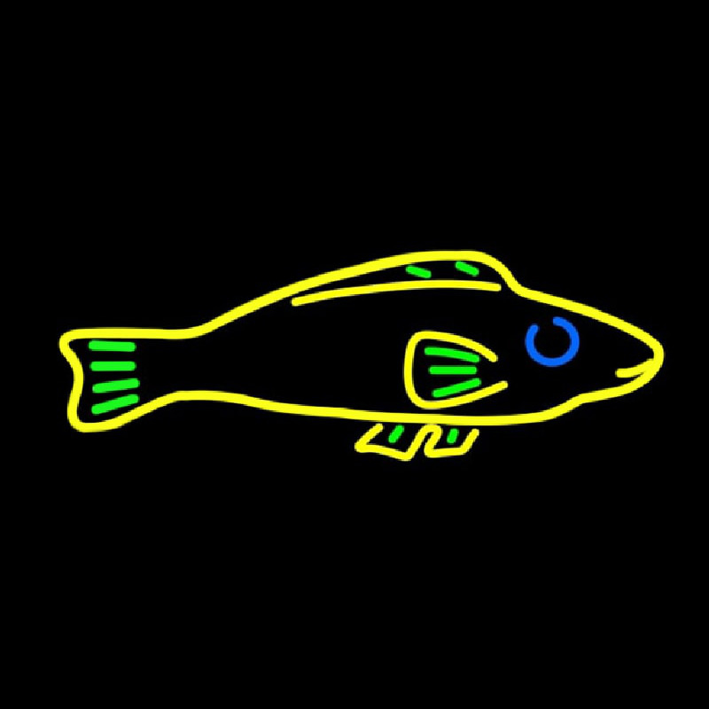 Red Fish Neon Skilt