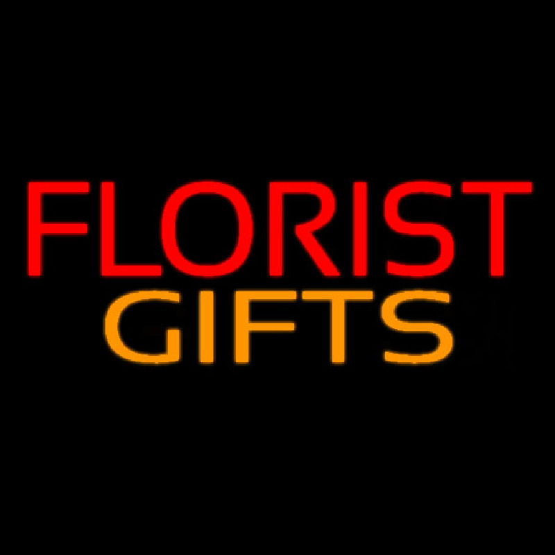Red Florist Gifts Neon Skilt