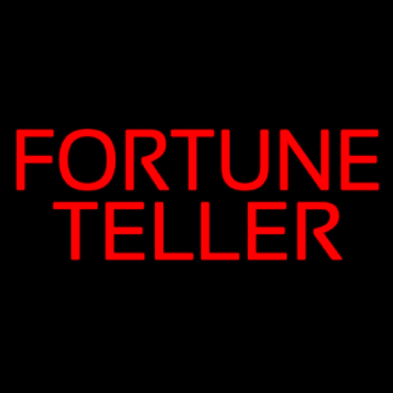 Red Fortune Teller Neon Skilt
