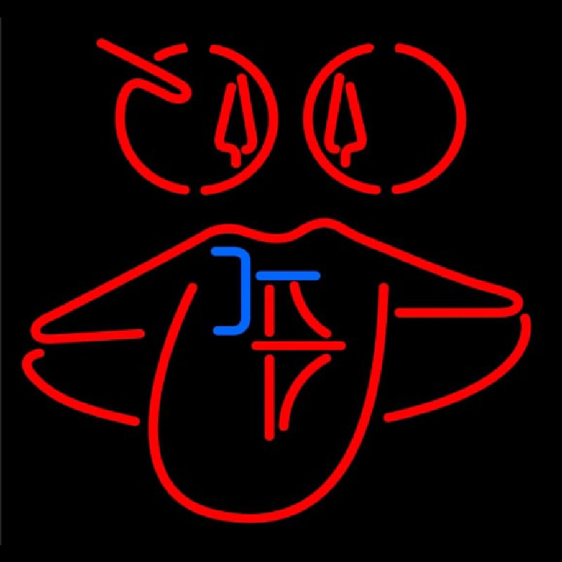 Red Icon Logo Neon Skilt