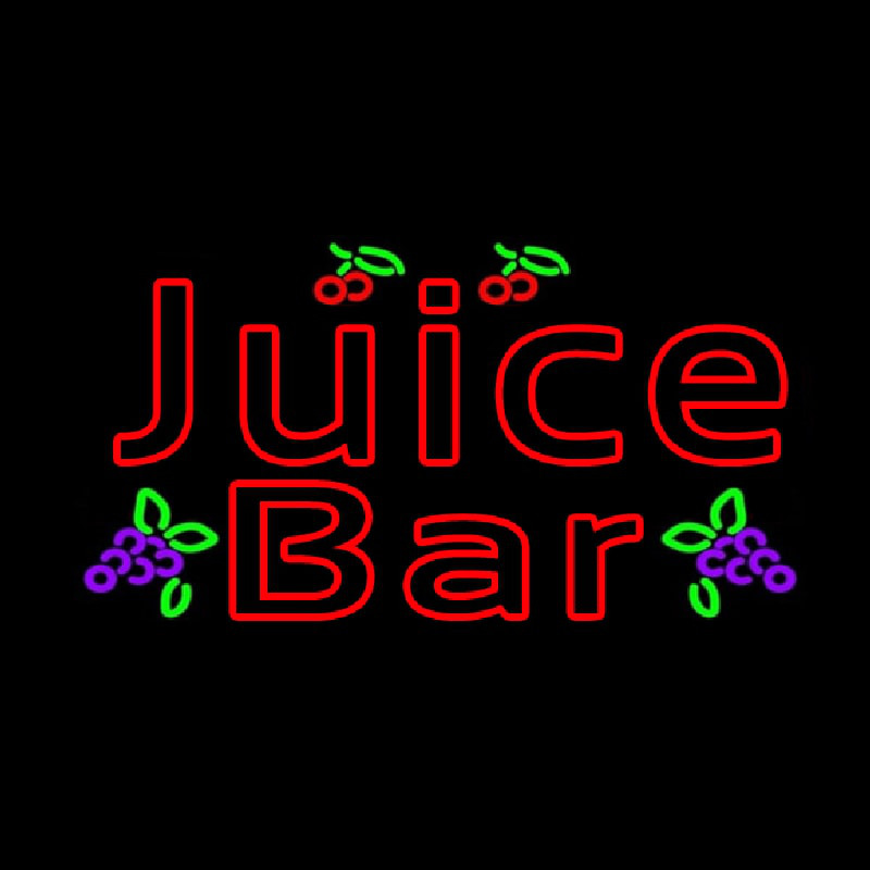 Red Juice Bar Neon Skilt