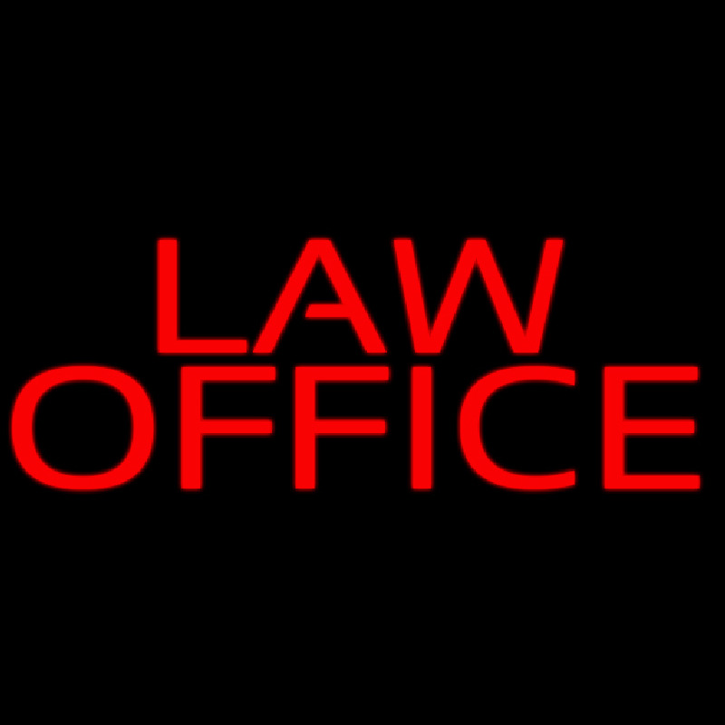 Red Law Office Neon Skilt