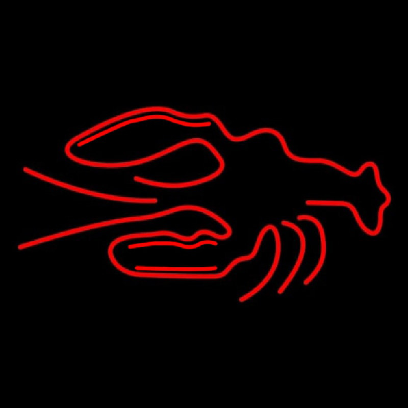 Red Logo Lobster Neon Skilt