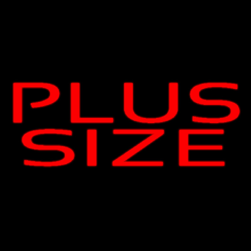 Red Plus Size Neon Skilt