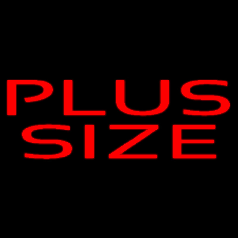 Red Plus Size Neon Skilt