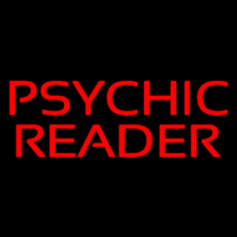 Red Psychic Reader Neon Skilt