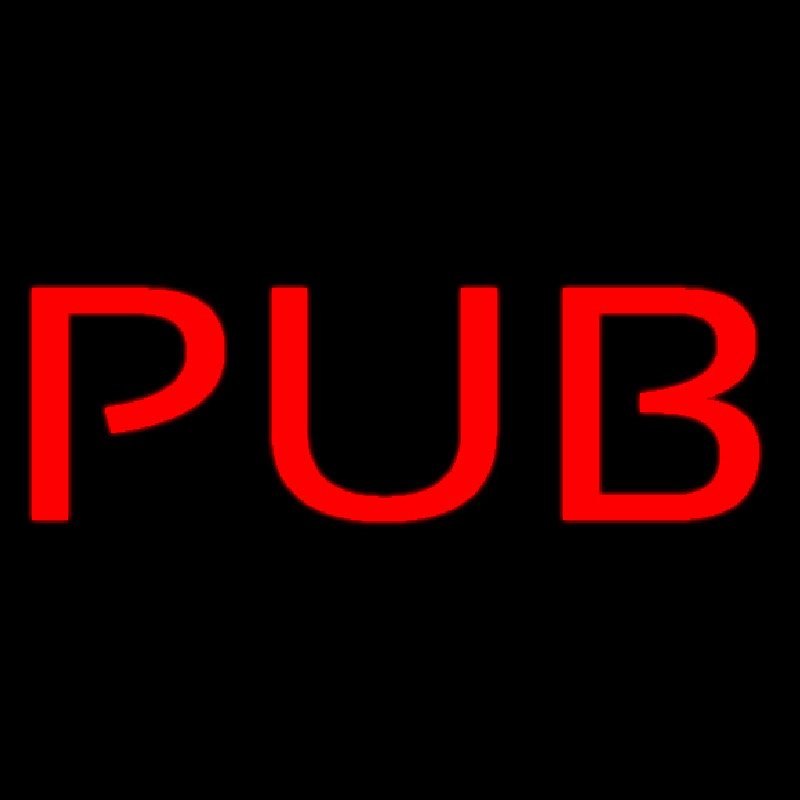 Red Pub Neon Skilt