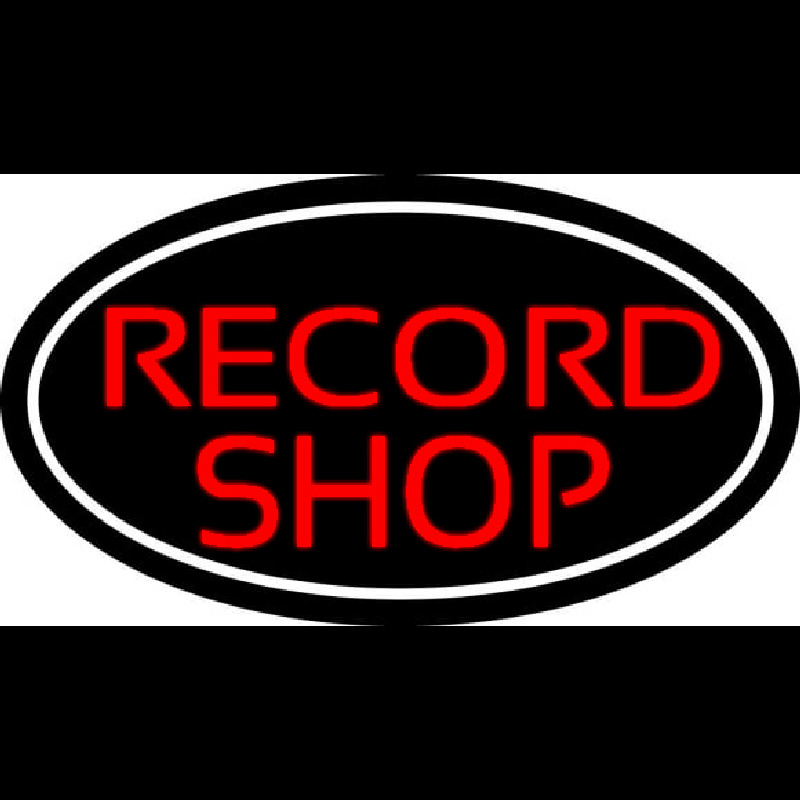 Red Record Shop Block 2 Neon Skilt