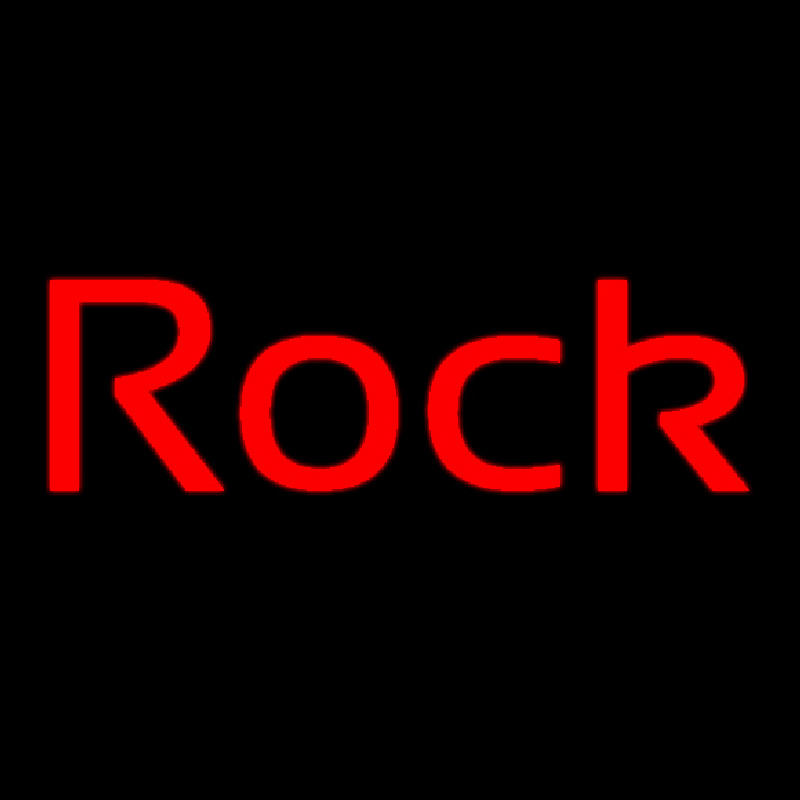 Red Rock Cursive 2 Neon Skilt