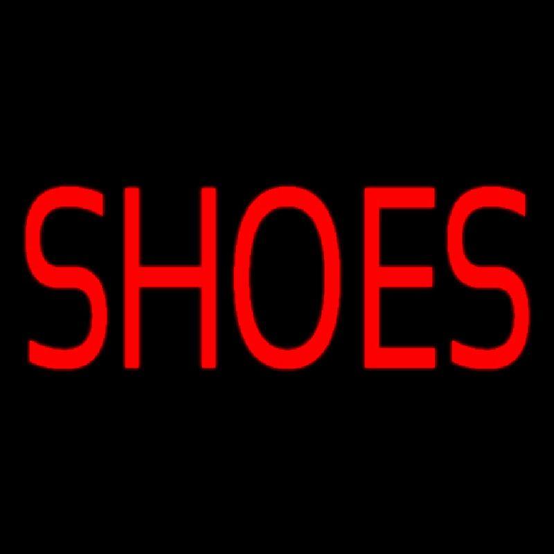 Red Shoes Neon Skilt
