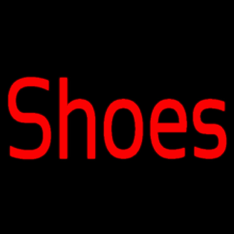 Red Shoes Neon Skilt