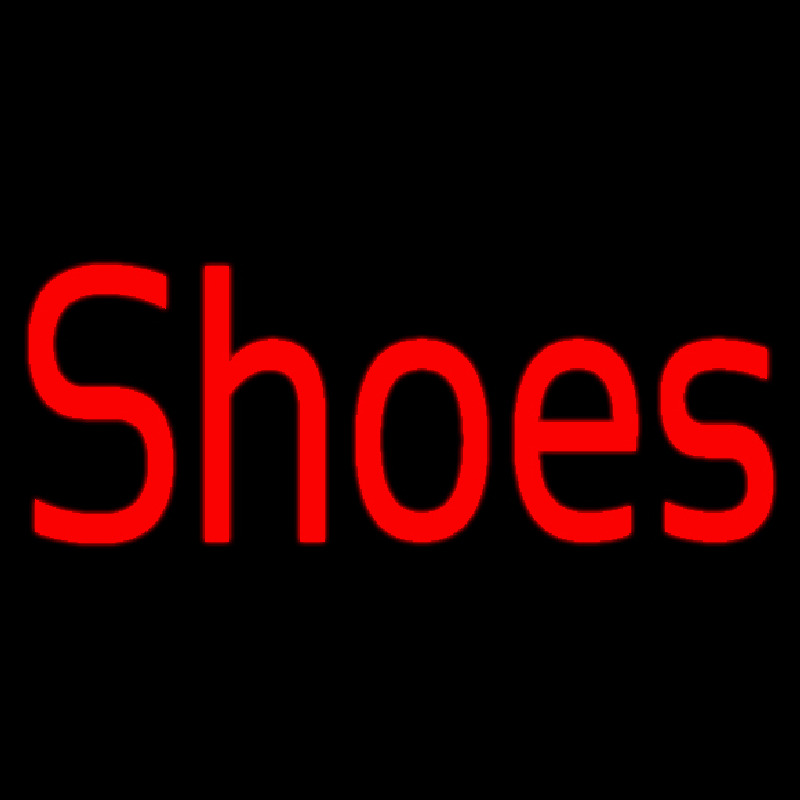 Red Shoes Neon Skilt