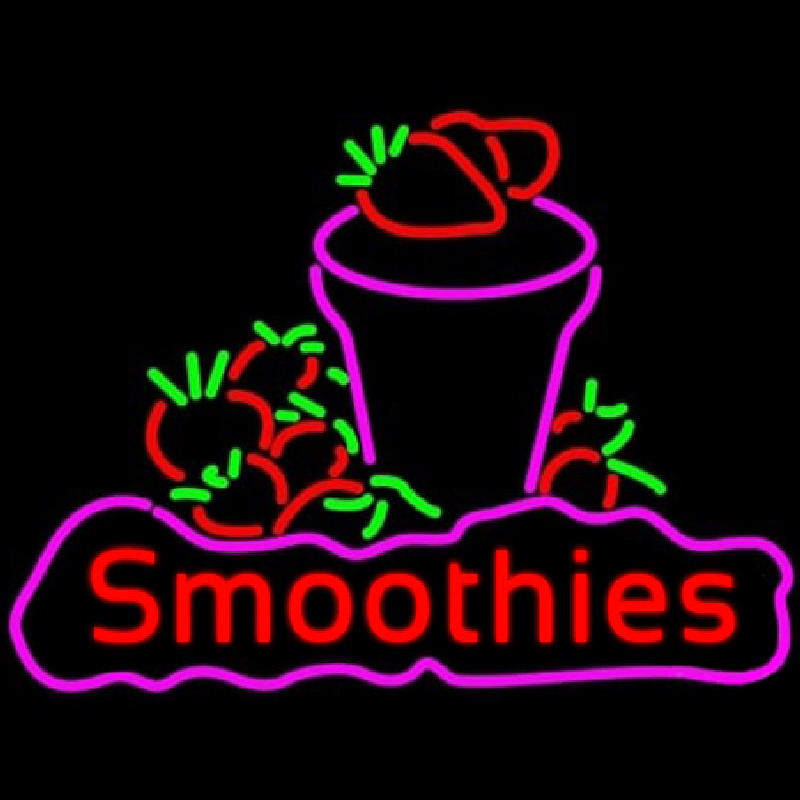 Red Smoothies Neon Skilt