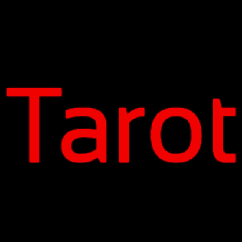 Red Tarot Neon Skilt