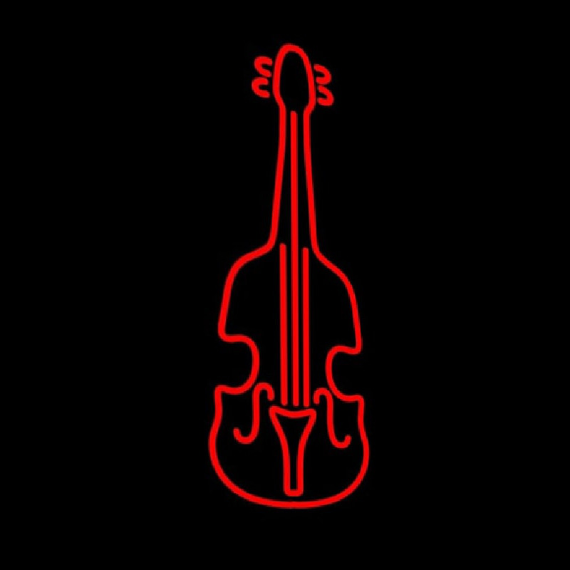 Red Violin Logo 1 Neon Skilt