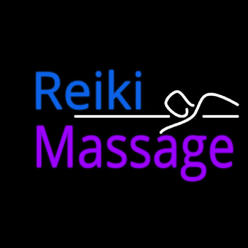 Reiki Massage Neon Skilt