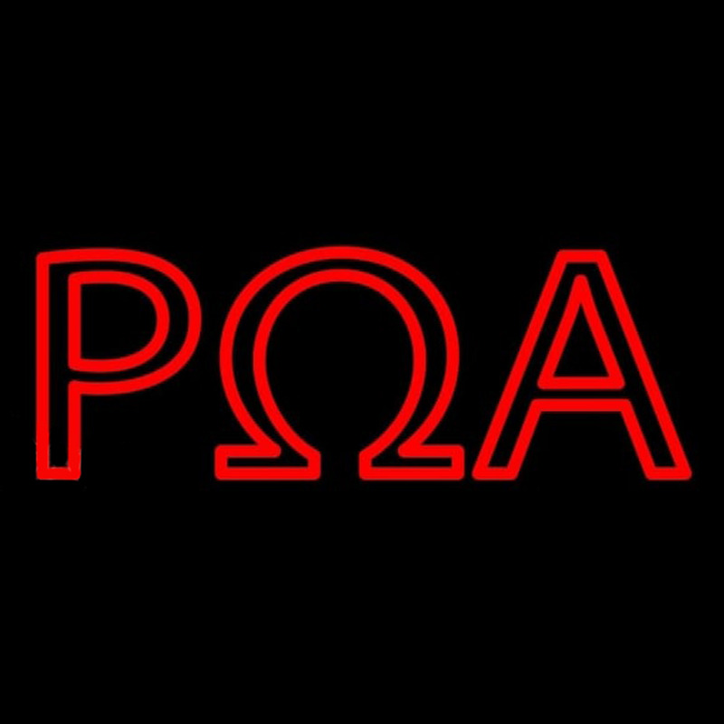 Rho Omega Alpha Neon Skilt