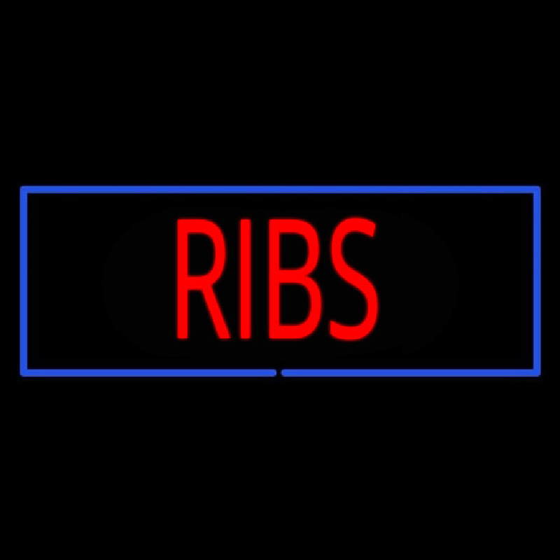 Ribs Neon Skilt