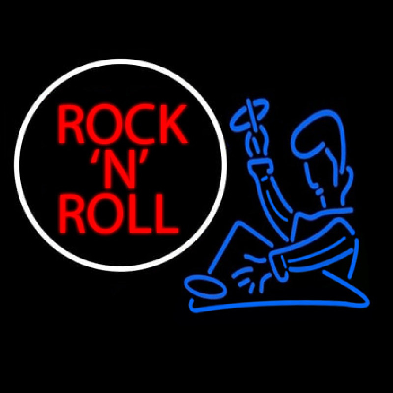 Rock N Roll Dj Neon Skilt