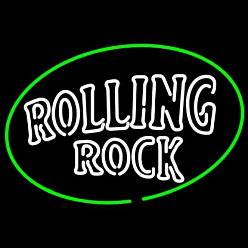 Rolling Rock Classic Large Logo Beer Sign Neon Skilt