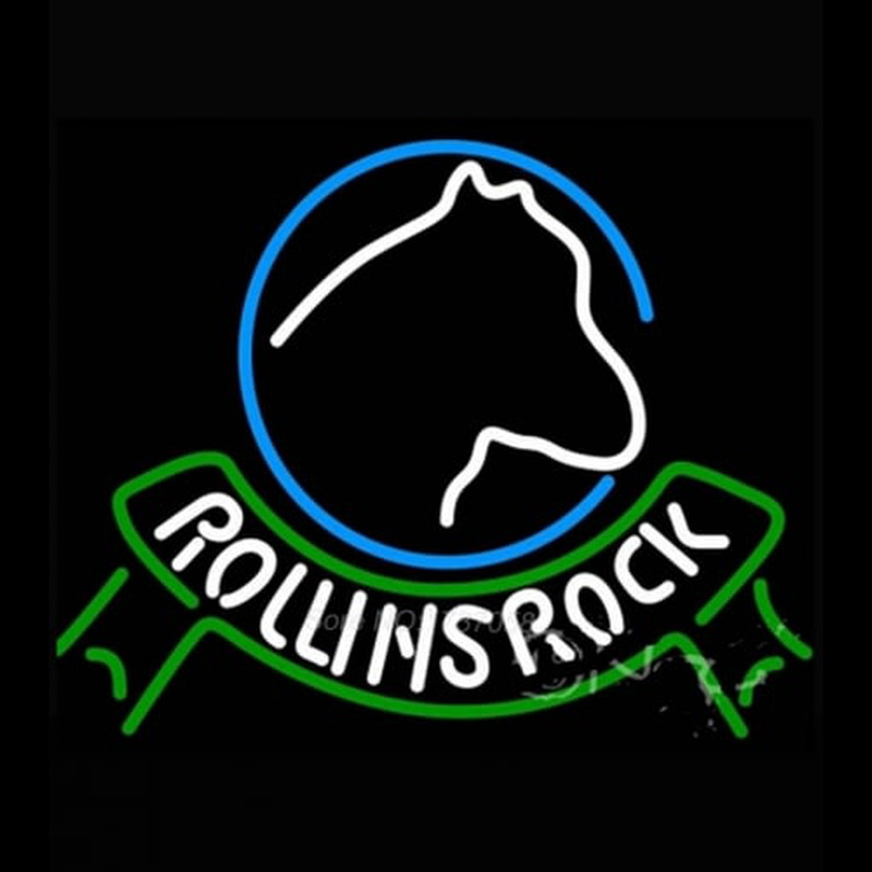 Rolling Rock Horsehead Ribbon Neon Skilt