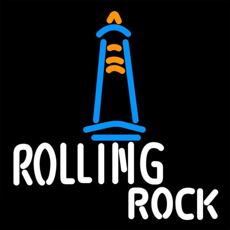 Rolling Rock Lighthouse Lounge Beer Sign Neon Skilt