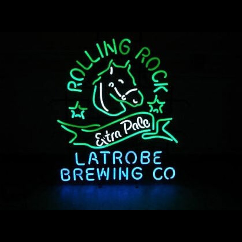 Rolling Rock Neon Skilt