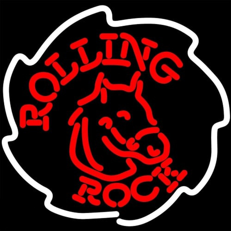 Rolling Rock Neon Skilt