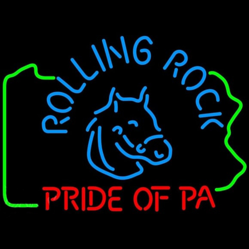 Rolling Rock Pride Of Pa Beer Sign Neon Skilt