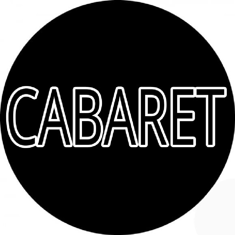 Round Cabaret Neon Skilt