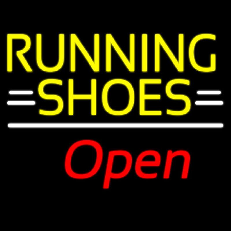 Running Shoes Open Neon Skilt