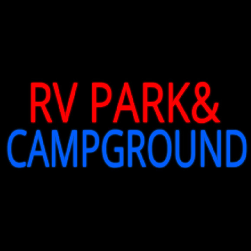Rv Park And Campground Neon Skilt