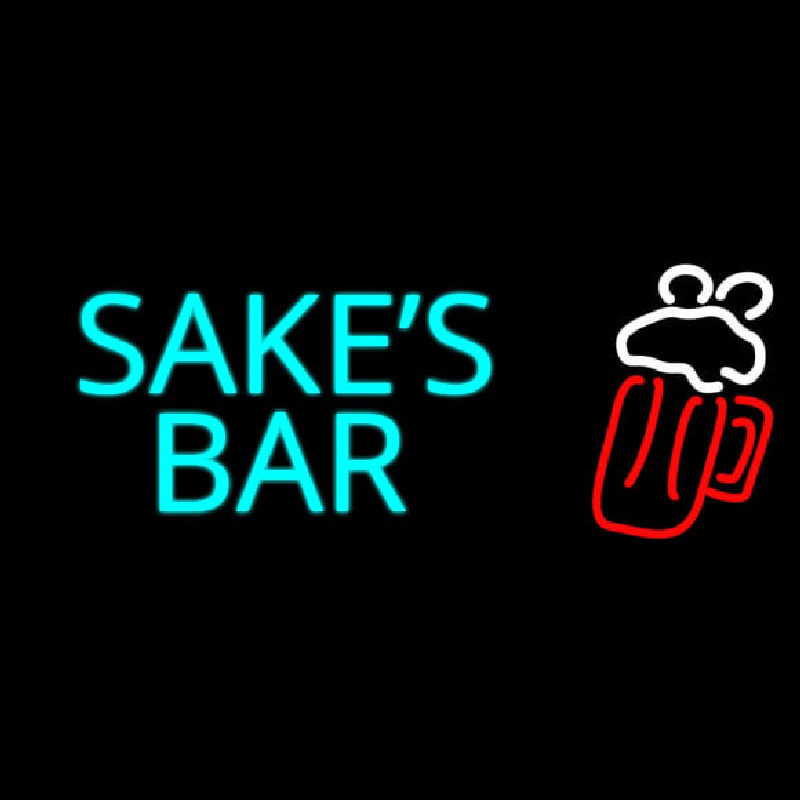 Sakes Bar Neon Skilt