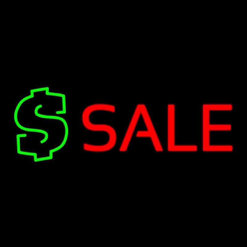 Sale Dollar Sign Neon Skilt