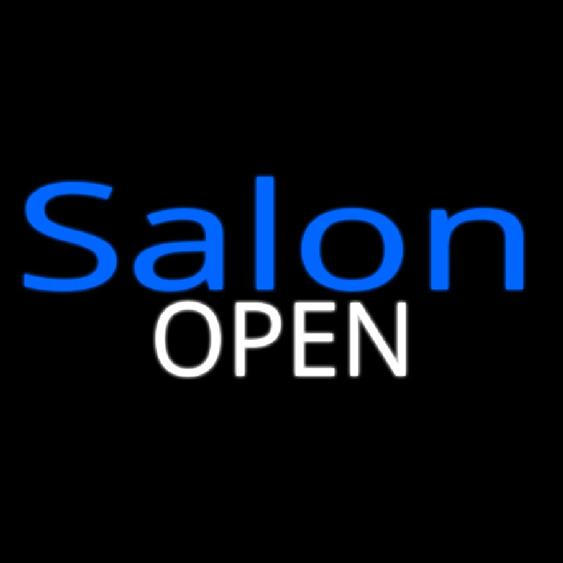 Salon Open Neon Skilt